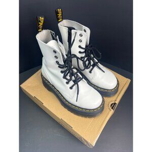 Dr. Martens Jadon White Woman Platform Leather Boots Size EU 37 US 5 US Smooth L